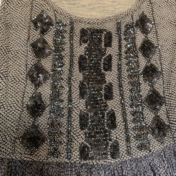 Anthropologie Akemi+Kin beaded sequin peplum tank - Picture 11 of 15